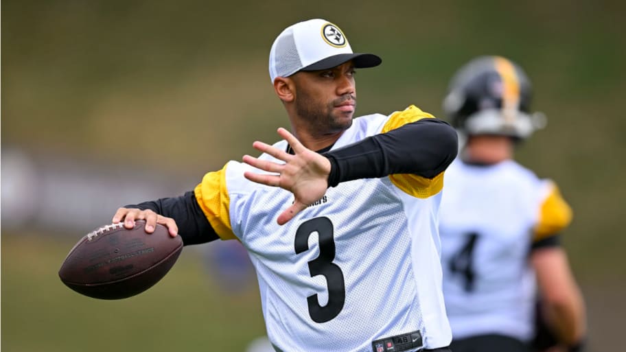 Pittsburgh Steelers quarterback Russell Wilson during training camp | Karl Roser/Pittsburgh Steelers