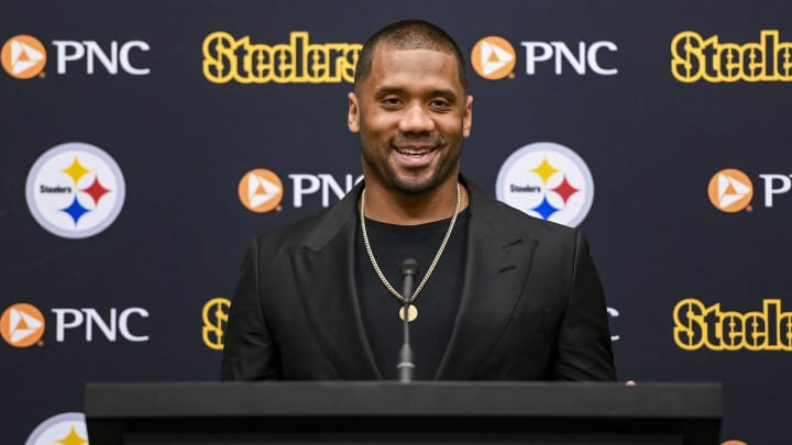 Pittsburgh Steelers quarterback Russell Wilson. Pittsburgh Steelers quarterback Russell Wilson.