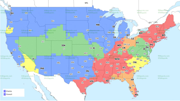 CBS Sports' Week 2 NFL TV Coverage Map. H/T: 506 Sports