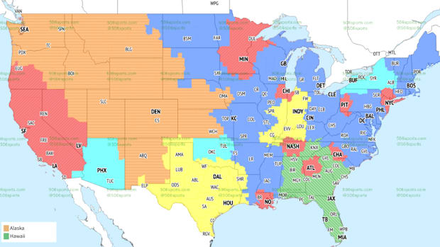 NFL TV Coverage Map Week 1