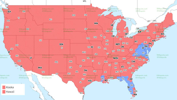 506 NFL TV Coverage Map