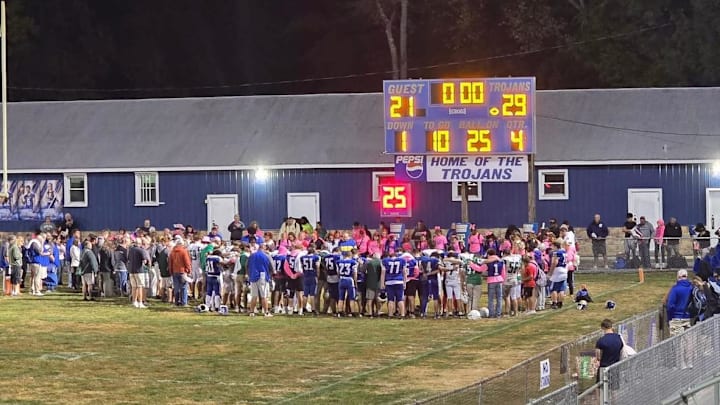 Mount Union in Pennsylvania has canceled its remaining games due to injuries to players.