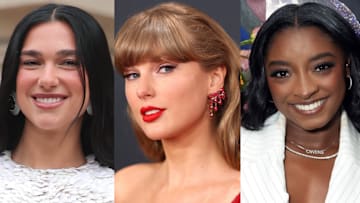 Dua Lipa, Taylor Swift and Simone Biles