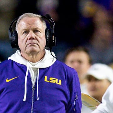 Entering his fourth season as LSU's coach, Brian Kelly is still searching for his first opening game win.