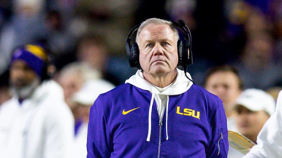 Entering his fourth season as LSU's coach, Brian Kelly is still searching for his first opening game win. | Stephen Lew-Imagn Images