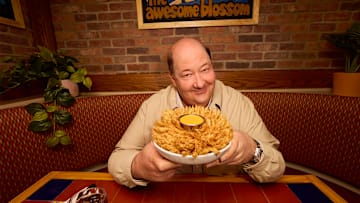 Brian Baumgartner with Chili's Awesome Blossom available at the Scranton Branch