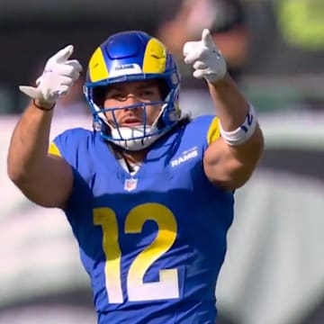 Puka Nacua got called for a huge penalty because the refs thought he was taunting the Eagles after a big catch. 