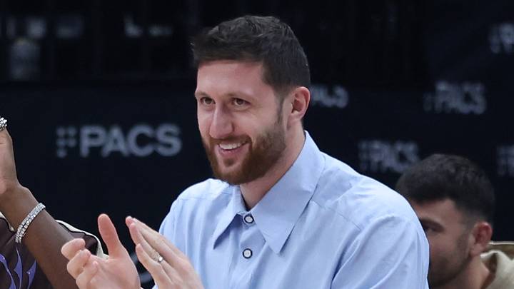 Mar 19, 2026; Salt Lake City, Utah, USA; Utah Jazz forward Jaren Jackson Jr. (left) and center Jusuf Nurkic (right) react to a shot against the Milwaukee Bucks during the first half at Delta Center. Mandatory Credit: Rob Gray-Imagn Images