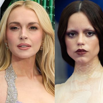 Lindsay Lohan, Jenna Ortega and Alison Brie