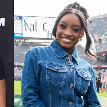 Claire Kittle and Simone Biles