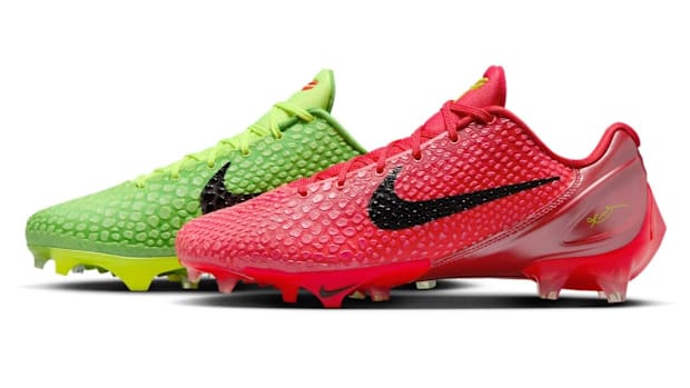 Kobe Bryant's red and green Nike cleats.