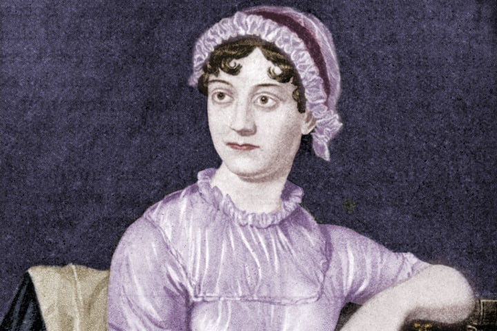 Jane Austen - portrait of the English novelist as a young woman.