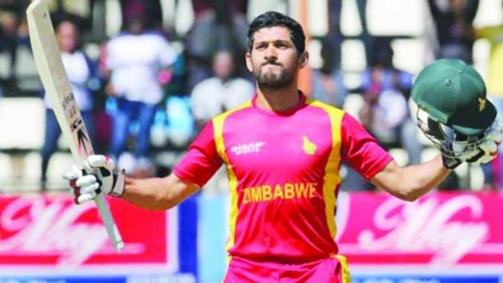 Zimbabwe’s Cricketer Sikandar Razar in a past match