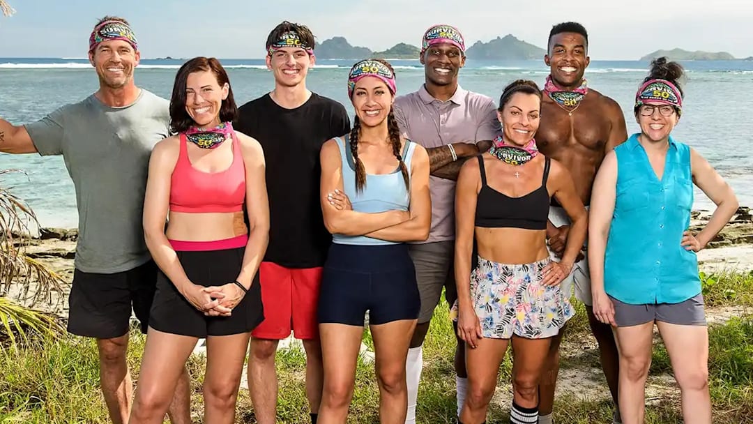 Colby Donaldson, Genevieve Mushaluk, Rizo Velovic, Angelina Keeley, Quintavius "Q" Burdette, Stephenie LaGrossa Kendrick, Kyle Fraser, Aubry Bracco of the Vatu tribe on 'Survivor 50'. Robert Voets/CBS Colby Donaldson, Genevieve Mushaluk, Rizo Velovic, Angelina Keeley, Quintavius "Q" Burdette, Stephenie LaGrossa Kendrick, Kyle Fraser, Aubry Bracco of the Vatu tribe on 'Survivor 50'. Robert Voets/CBS