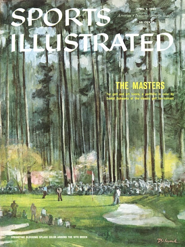 1960 Sports Illustrated cover artwork of Augusta National Golf Club