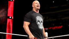 Stone Cold Steve Austin in the ring on WWE Raw