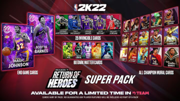 The Return of Heroes Super Pack is live in NBA 2K22 MyTeam for Season 7.