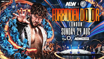 AEW X NJPW Forbidden Door London graphic