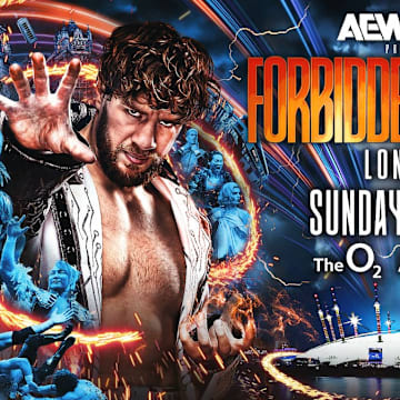 AEW X NJPW Forbidden Door London graphic
