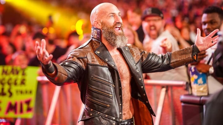 Tommaso Ciampa makes his entrance. Tommaso Ciampa makes his entrance.
