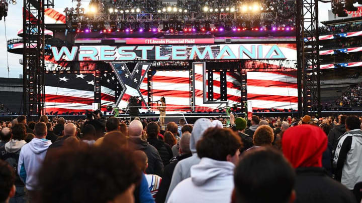 Coco Jones sings the National Anthem at WrestleMania 40 Saturday.