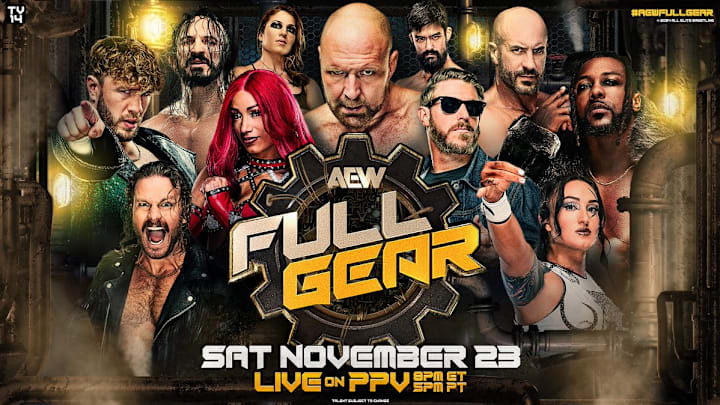 AEW Full Gear 2024 Start Time Date Match Card Live Stream TV Channels