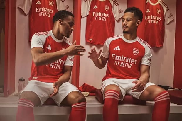 Arsenal's new home kit.