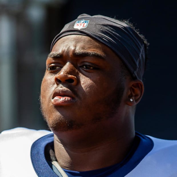 Tyler Smith's lavender stunner ahead of Cowboys vs Falcons