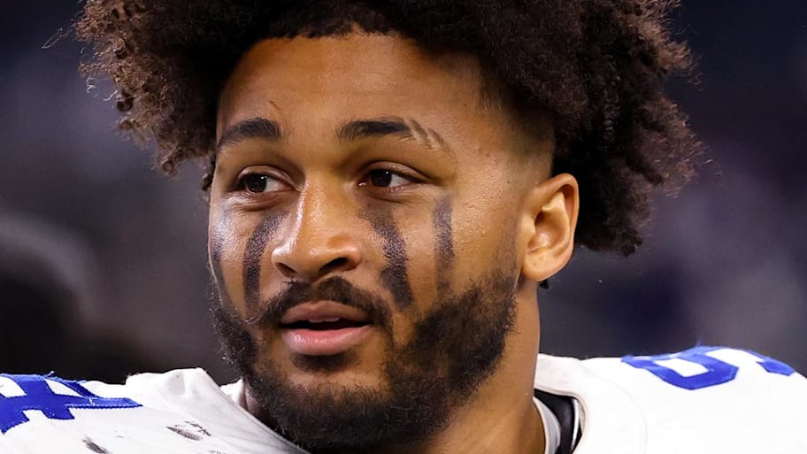 A close-up of Marshawn Kneeland’s face.