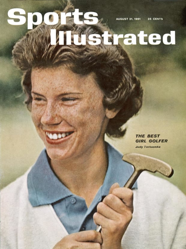 Judy Torluemke on the cover of Sports Illustrated in 1961.