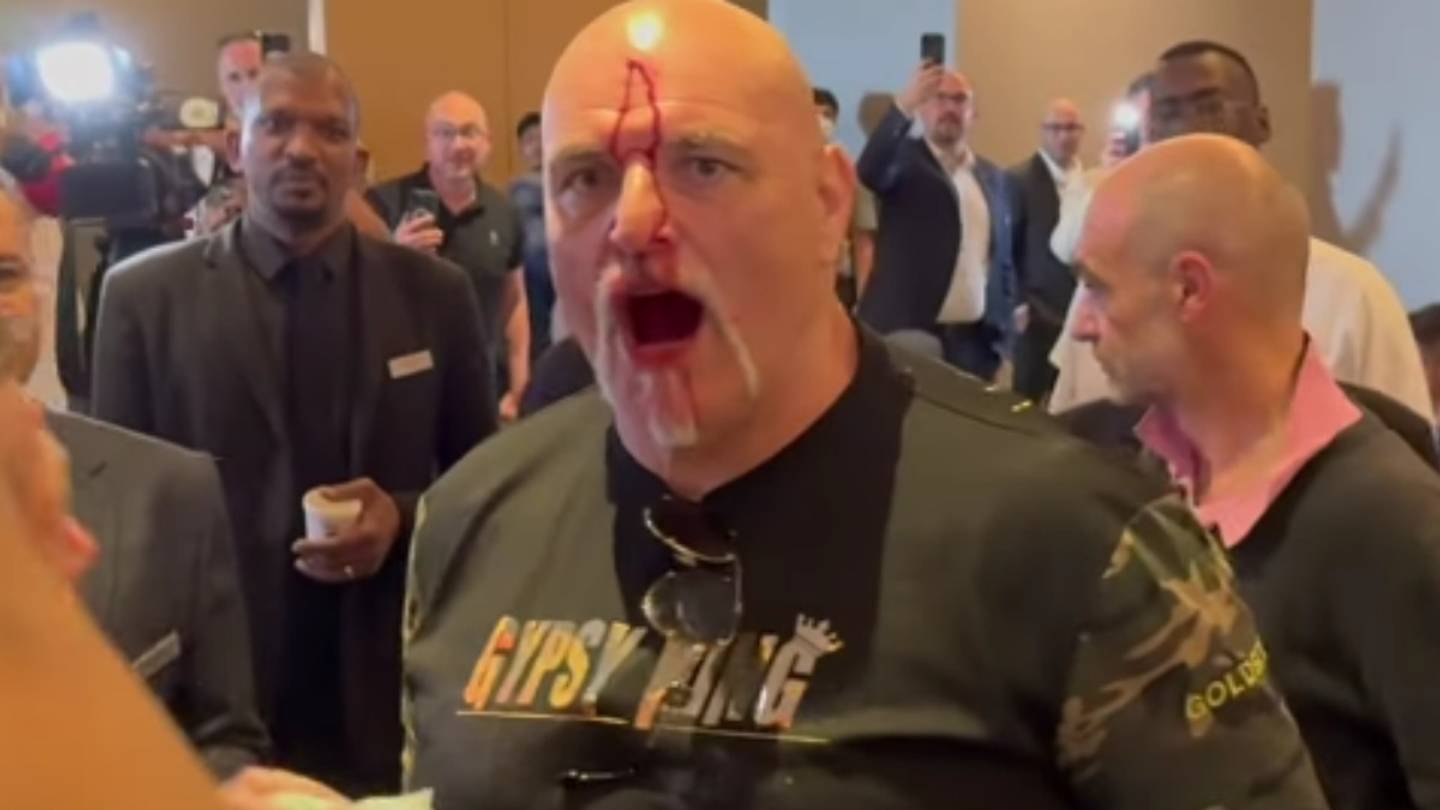Boxing News: Watch Tyson Fury's Father Headbutt Member of Oleksandr Usyk’s Team