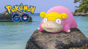 Galarian Slowpoke features yellow markings on its head.