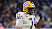 Terrence Enos Jr. (74) during the 2024 GameAbove Sports Bowl in on Thursday, Dec. 26, 2024 in Detroit, Mich. at Ford Field. Mandatory Credit: David Hague/PSN