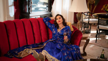 Pictured: Lana Parrilla as Rita of the Paramount+ series WHY WOMEN KILL Photo Cr: Nicole Wilder/ ©2021 Paramount+, Inc. All Rights Reserved.