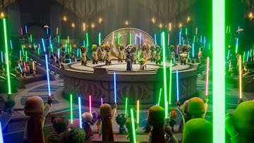 Star Wars Young Jedi Adventures Chancellor Lina Soh (Justine Lee) and Jedi Master Yoda (Piotr Michael). Image Credit: StarWars.com