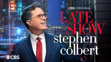 The Late Show with Stephen Colbert key art.