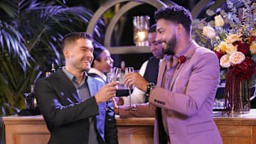 All American -- “I Do (Part II)” -- Image Number: ALA615c_0516r -- Pictured (L-R): Cody Christian as Asher Adams and Michael Evans Behling as Jordan Baker -- Photo: Troy Harvey/The CW -- © 2024 The CW Network, LLC. All Rights Reserved.