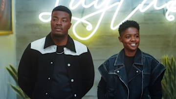 All American -- “Things Done Changed” -- Image Number: ALA601a_0110r -- Pictured (L-R): Daniel Ezra as Spencer James and Bre-Z as Tamia Cooper -- Photo: Troy Harvey/The CW -- © 2024 The CW Network, LLC. All Rights Reserved.