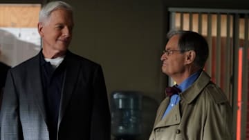 “Everything Starts Somewhere” – Flashbacks reveal the murder case that first introduced young Gibbs (Sean Harmon) to NCIS and his introduction to young, new-to-America Ducky (Adam Campbell), on the 400th episode of NCIS, Tuesday, Nov. 24 (8:00-9:00 PM, ET/PT) on the CBS Television Network. Pictured: Mark Harmon as NCIS Special Agent Leroy Jethro Gibbs, David McCallum as Medical Examiner Dr. Donald "Ducky" Mallard. Photo: Sonja Flemming/CBS ©2020 CBS Broadcasting, Inc. All Rights Reserved.