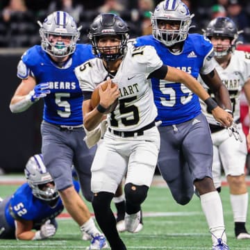 In the only 2023 GHSA state football championship game to go into overtime, Rockmart topped Pierce County, 48-45, in three overtimes for the Class 2A state championship.