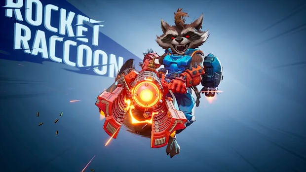 Rocket Raccoon from Marvel Rivals.