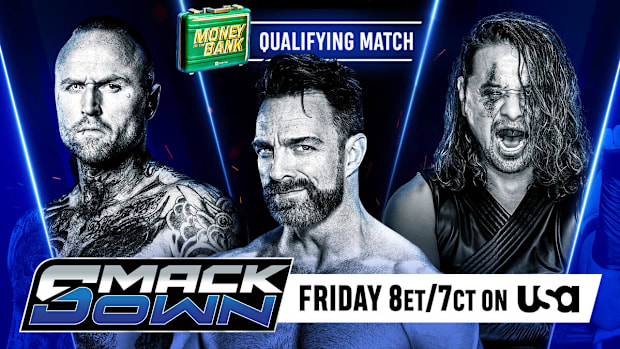 Aleister Black against La Knight against Shinsuke Nakamura