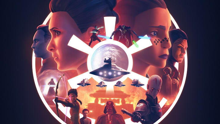 Star Wars: Tales of the Empire key artwork with Barriss Offee and Morgan Elsbeth. Image Credit: StarWars.com