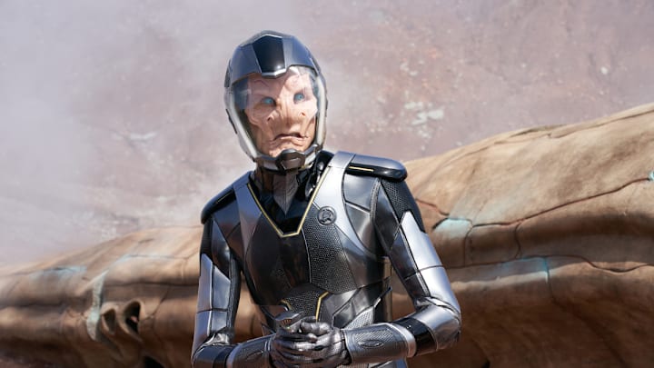 Pictured: Doug Jones as Saru of the Paramount+ original series STAR TREK: DISCOVERY. Photo Cr: Marni Grossman/Paramount+ © 2021 CBS Interactive. All Rights Reserved.