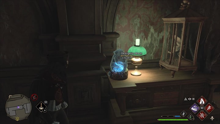 The location of a Demiguise Moon in Hogwarts Legacy.