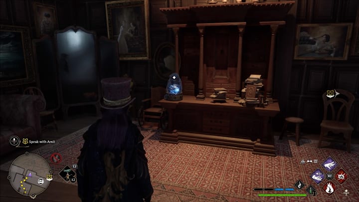 The location of a Demiguise Moon in Hogwarts Legacy.
