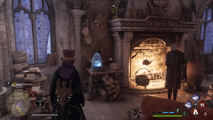 The location of a Demiguise Moon in Hogwarts Legacy.