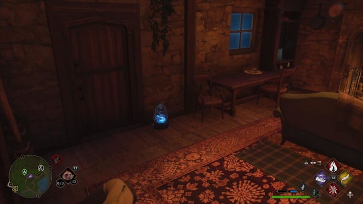 The location of a Demiguise Moon in Hogwarts Legacy.