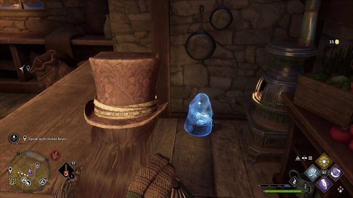 The location of a Demiguise Moon in Hogwarts Legacy.