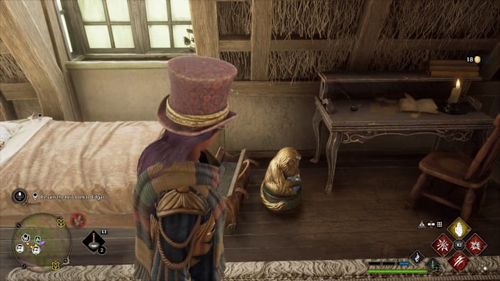 The location of a Demiguise Moon in Hogwarts Legacy.